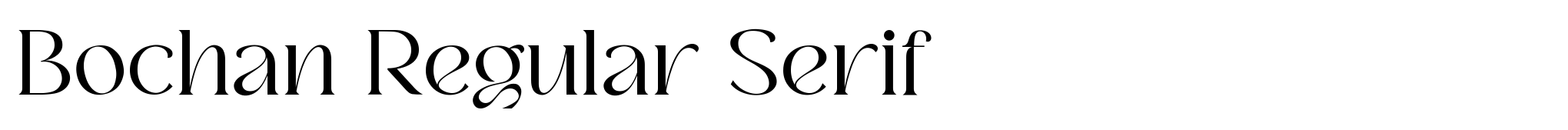 Bochan Regular Serif image